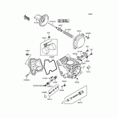 Схема вузла: Комплектуючі карбюратора для Kawasaki VN250 Eliminator 250V