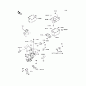 Схема вузла: Батарейний відсік для Kawasaki ZG1000 Concours