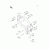 Схема вузла: Кріплення двигуна для Kawasaki ZX750 Ninja ZX-7