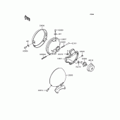 Схема вузла: Фара для Kawasaki VN400 Vulcan Classic
