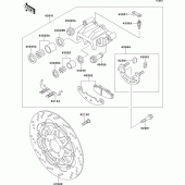 Схема узла: Передний тормоз для Kawasaki EX250 ZZR250