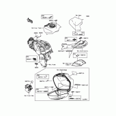 Схема узла: Информационные наклейки для Kawasaki ZG1400 Concours 14 ABS