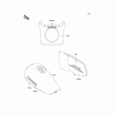 Схема вузла: Decals(red/rose) для Kawasaki EL250 Eliminator 250