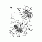 Схема вузла: Картер двигуна для Kawasaki VN1700 Vulcan 1700 Voyager ABS