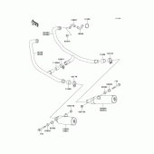 Схема узла: Выхлопная система для Kawasaki EX500 Ninja 500R