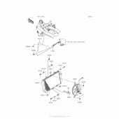 Схема вузла: Радіатор для Kawasaki ZR800 Z800