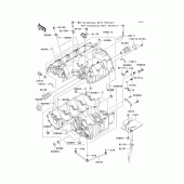 Схема узла: Картер двигателя для Kawasaki ZR750 Z750 ABS