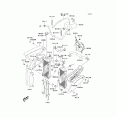Схема вузла: Радіатор (klx400-a2) для Kawasaki KLX400 KLX400SR