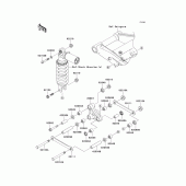 Схема вузла: Задня підвіска для Kawasaki ZR1000 Z1000