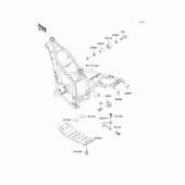 Схема вузла: Кріплення двигуна для Kawasaki KLX300R