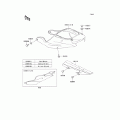 Схема узла: Side covers/chain cover(zx600-j1h) для Kawasaki ZX600 Ninja ZX-6R