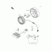 Схема вузла: Генератор для Kawasaki EX250 Ninja 250