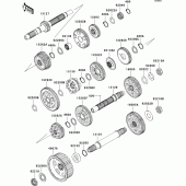 Схема узла: Трансмиссия для Kawasaki VN2000 VN2000 Classic