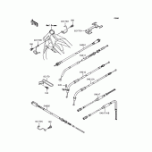 Схема узла: Тросики для Kawasaki VN250 Eliminator 250V