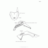 Схема вузла: Decals(Bjf) для Kawasaki KLX140 KLX140L