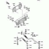 Схема вузла: Олійний охолоджувач для Kawasaki ZG1000 1000GTR
