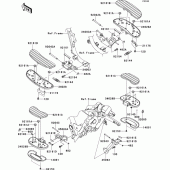 Схема узла: Подножки для Kawasaki VN1700 VN1700 Voyager ABS