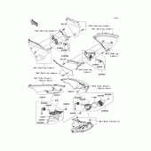 Схема узла: Поворотники для Kawasaki ZX1400 Ninja ZX-14