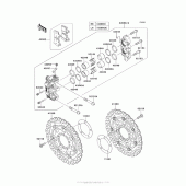Схема вузла: Переднє гальмо для Kawasaki ZG1400 Concours 14
