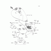 Схема вузла: Fuel evaporative system(ca) для Kawasaki VN900 Vulcan 900 Custom