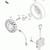Схема узла: Генератор для Kawasaki ZX600 Ninja ZX-6R