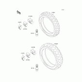 Схема узла: Шина для Kawasaki ZR750 Zephyr