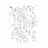 Схема вузла: Картер двигуна для Kawasaki KX125