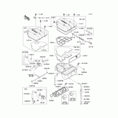 Схема вузла: Air cleaner(1/2) для Kawasaki ZX600 Ninja ZX-6