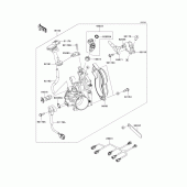Схема узла: Throttle для Kawasaki KX450 KX450F