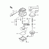 Схема вузла: Комплектуючі карбюратора для Kawasaki ZR400 Zephyr X
