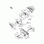Схема узла: Поворотники для Kawasaki EX650 Ninja 650 ABS