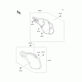 Схема узла: Side covers для Kawasaki KX500