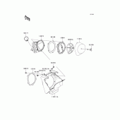 Схема узла: Воздушный фильтр для Kawasaki KX125