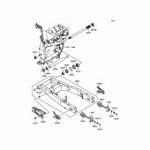 Схема узла: Задний рычаг (Маятник) для Kawasaki ZR800 Z800
