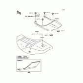 Схема вузла: Сидіння для Kawasaki ZR400 ZRX-II