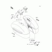 Схема вузла: Reflectors для Kawasaki VN1700 Vulcan 1700 Voyager