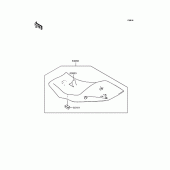 Схема вузла: Сидіння для Kawasaki EX400 Ninja 400R ABS