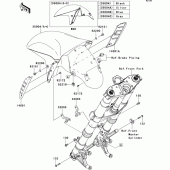 Схема узла: Переднее крыло для Kawasaki ZG1400 1400GTR ABS