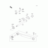 Схема узла: Переключатель передач для Kawasaki KL650 KLR650