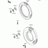 Схема вузла: Шини для Kawasaki ZG1000 1000GTR