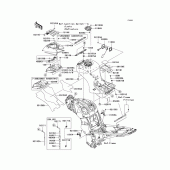 Схема вузла: Паливний бак для Kawasaki ZG1400 Concours 14