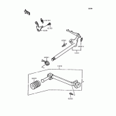 Схема вузла: Перемикач передач для Kawasaki KMX50 KSR-I