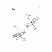 Схема вузла: Підніжки для Kawasaki KX65