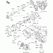 Схема вузла: Масляний насос для Kawasaki ZR1000 Z1000