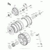 Схема вузла: Зчеплення для Kawasaki KLZ1000 Versys 1000 LT