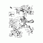 Схема узла: Подножки для Kawasaki EX400 Ninja 400R ABS