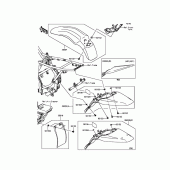 Схема узла: Крыло для Kawasaki KLX140 KLX140