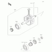 Схема узла: Коленчатый вал для Kawasaki KLX140 KLX140L