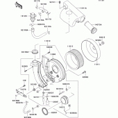 Схема вузла: Повітряний фільтр Kawasaki VN800 Vulcan 800 Classic