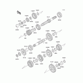 Схема узла: Трансмиссия для Kawasaki ZX1100 GPZ1100